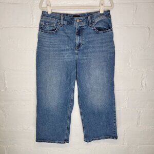 Talbots Women's Size 12P Petite Jeans Wide Leg Crop